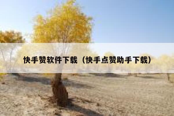 快手赞软件下载（快手点赞助手下载） 第1张