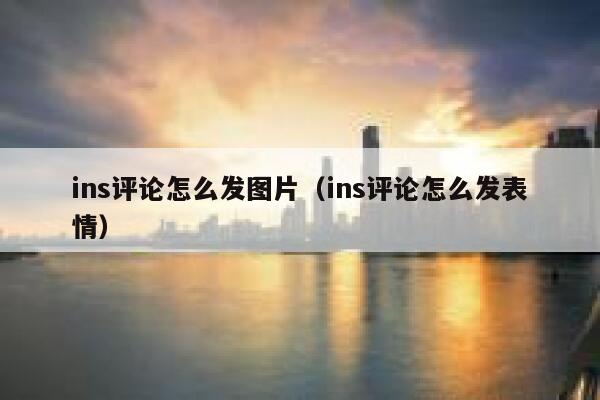 ins评论怎么发图片（ins评论怎么发表情） 第1张