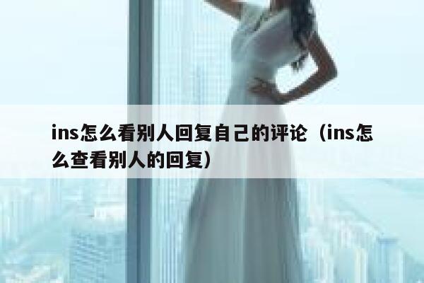 ins怎么看别人回复自己的评论（ins怎么查看别人的回复） 第1张