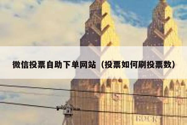 微信投票自助下单网站（投票如何刷投票数） 第1张