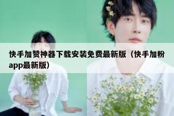 快手加赞神器下载安装免费最新版(快手加粉app最新版) 第1张 快手加赞神器下载安装免费最新版(快手加粉app最新版) 第1张