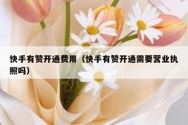 快手有赞开通费用（快手有赞开通需要营业执照吗） 第1张