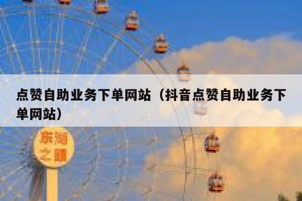 点赞自助业务下单网站（抖音点赞自助业务下单网站） 第1张