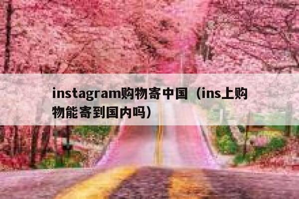 instagram购物寄中国（ins上购物能寄到国内吗） 第1张