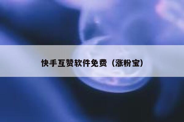 快手互赞软件免费(涨粉宝) 第1张 快手互赞软件免费(涨粉宝) 第1张