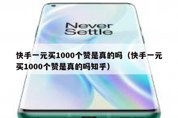快手一元买1000个赞是真的吗（快手一元买1000个赞是真的吗知乎） 第1张