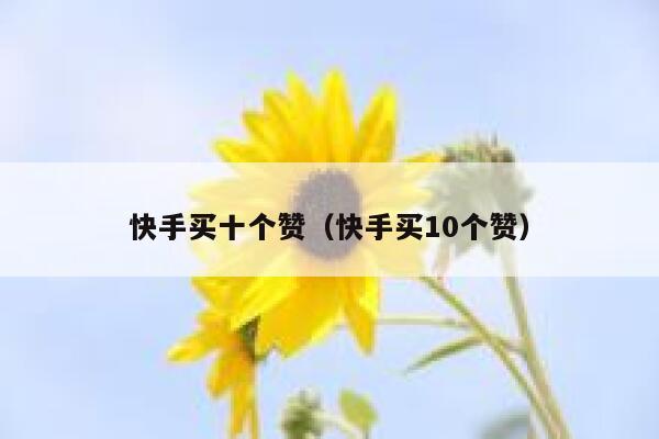 快手买十个赞(快手买10个赞) 第1张 快手买十个赞(快手买10个赞) 第1张