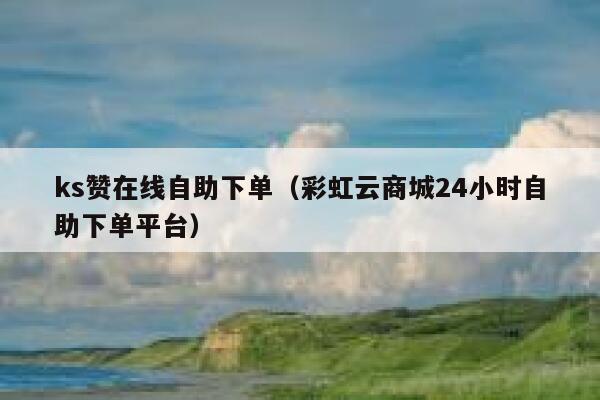 ks赞在线自助下单（彩虹云商城24小时自助下单平台） 第1张