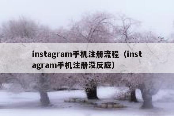 instagram手机注册流程（instagram手机注册没反应） 第1张