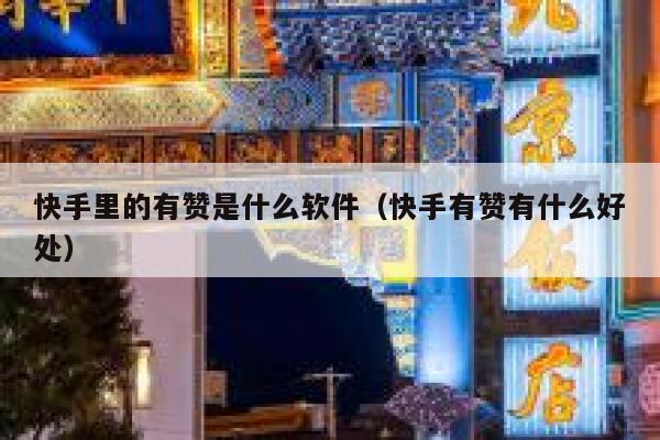 快手里的有赞是什么软件（快手有赞有什么好处） 第1张