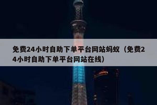 免费24小时自助下单平台网站蚂蚁（免费24小时自助下单平台网站在线） 第1张
