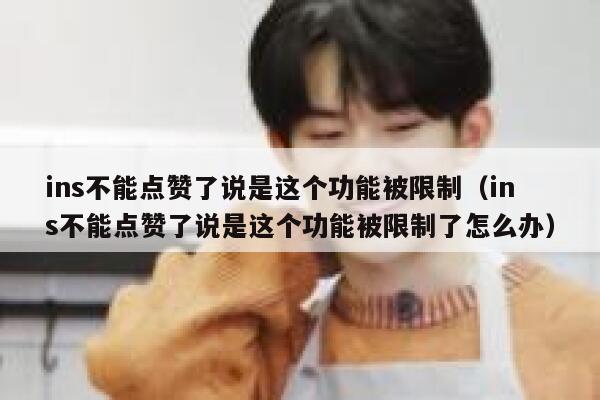 ins不能点赞了说是这个功能被限制（ins不能点赞了说是这个功能被限制了怎么办） 第1张