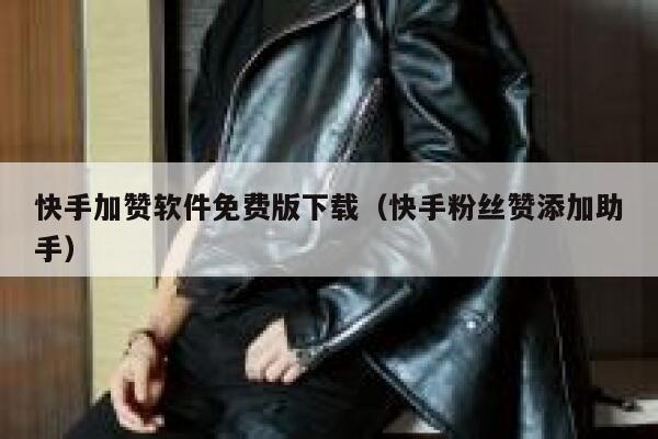 快手加赞软件免费版下载(快手粉丝赞添加助手) 第1张 快手加赞软件免费版下载(快手粉丝赞添加助手) 第1张