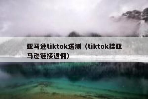 亚马逊tiktok送测（tiktok挂亚马逊链接返佣） 第1张