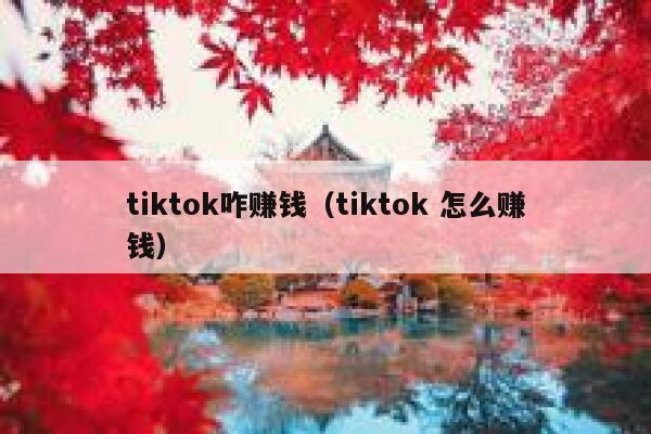 tiktok咋赚钱（tiktok 怎么赚钱） 第1张