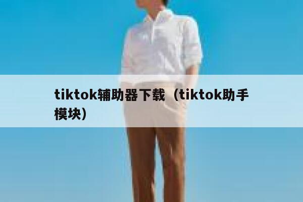 tiktok辅助器下载（tiktok助手模块） 第1张