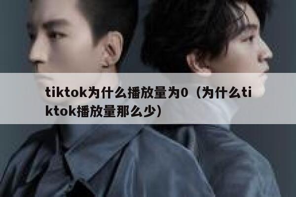 tiktok为什么播放量为0（为什么tiktok播放量那么少） 第1张