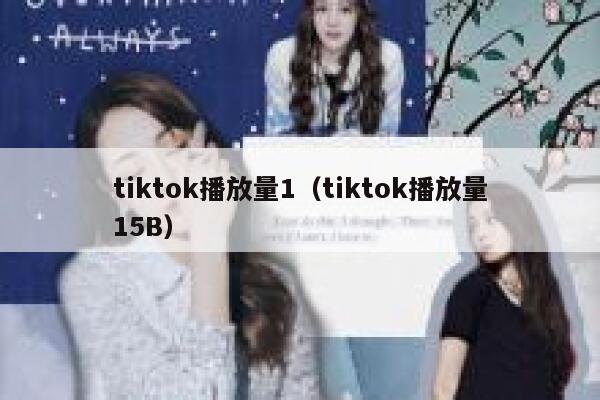 tiktok播放量1(tiktok播放量15B) 第1张 tiktok播放量1(tiktok播放量15B) 第1张