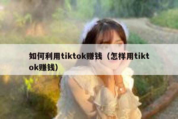 如何利用tiktok赚钱（怎样用tiktok赚钱） 第1张