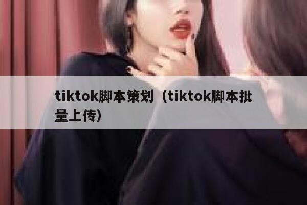 tiktok脚本策划（tiktok脚本批量上传） 第1张