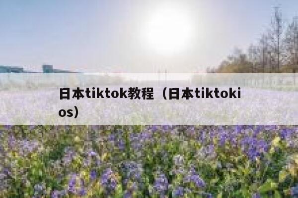 日本tiktok教程（日本tiktokios） 第1张