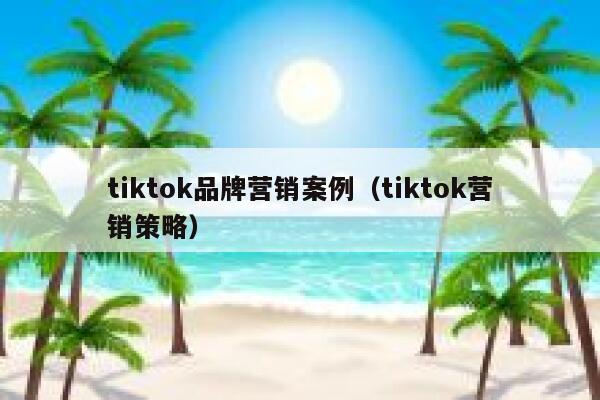 tiktok品牌营销案例（tiktok营销策略） 第1张