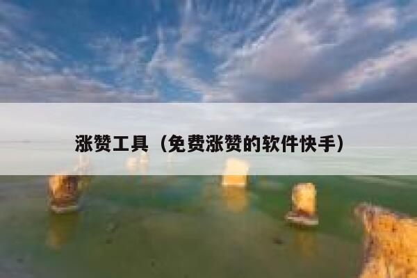 涨赞工具（免费涨赞的软件快手） 第1张