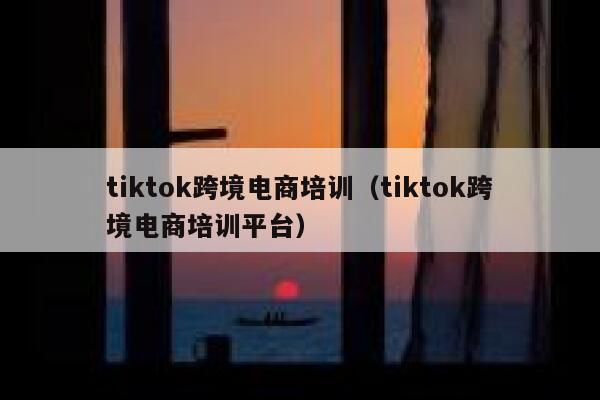 tiktok跨境电商培训(tiktok跨境电商培训平台) 第1张 tiktok跨境电商培训(tiktok跨境电商培训平台) 第1张