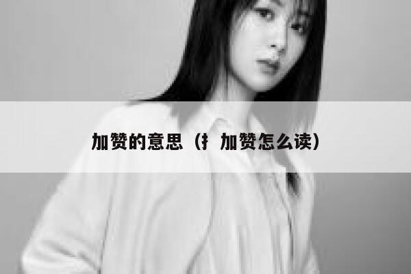 加赞的意思（扌加赞怎么读） 第1张