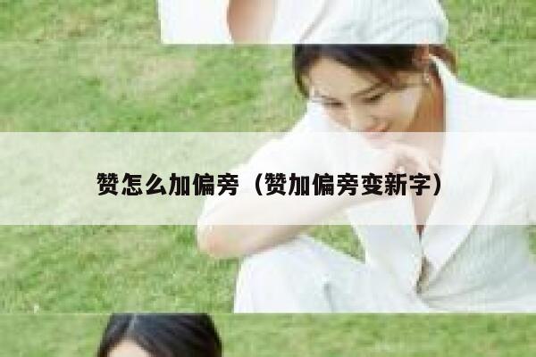 赞怎么加偏旁（赞加偏旁变新字） 第1张