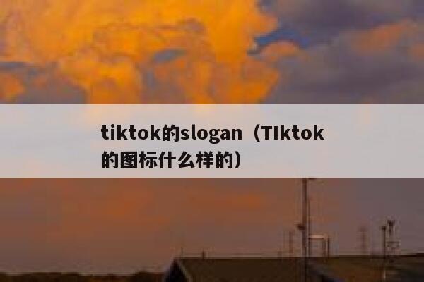 tiktok的slogan（TIktok的图标什么样的） 第1张