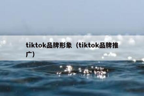 tiktok品牌形象（tiktok品牌推广） 第1张