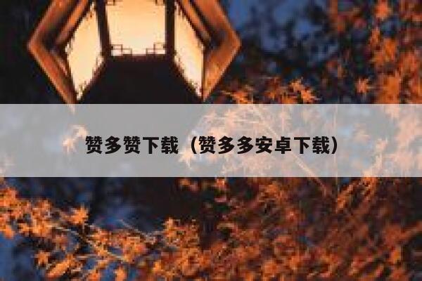 赞多赞下载（赞多多安卓下载） 第1张
