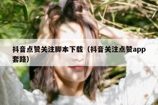 抖音点赞关注脚本下载（抖音关注点赞app套路） 第1张
