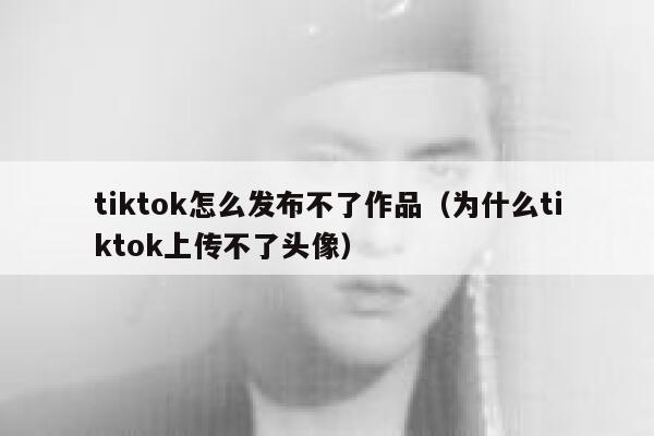 tiktok怎么发布不了作品（为什么tiktok上传不了头像） 第1张