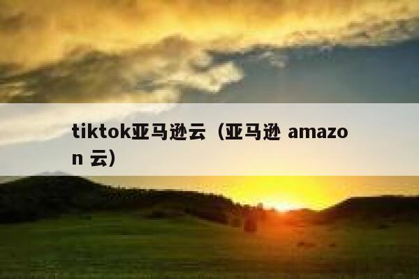 tiktok亚马逊云(亚马逊 amazon 云) 第1张 tiktok亚马逊云(亚马逊 amazon 云) 第1张