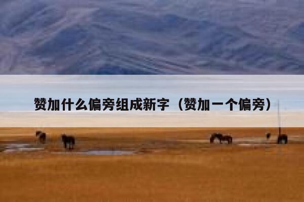赞加什么偏旁组成新字（赞加一个偏旁） 第1张