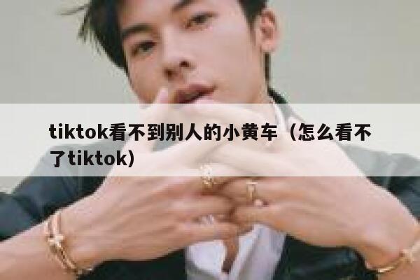 tiktok看不到别人的小黄车（怎么看不了tiktok） 第1张
