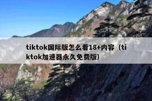 tiktok国际版怎么看18+内容（tiktok加速器永久免费版） 第1张