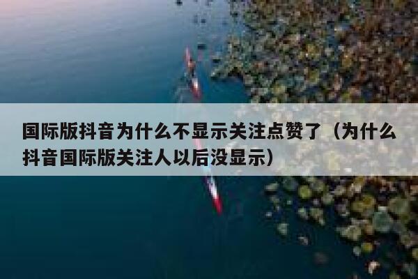 国际版抖音为什么不显示关注点赞了（为什么抖音国际版关注人以后没显示） 第1张
