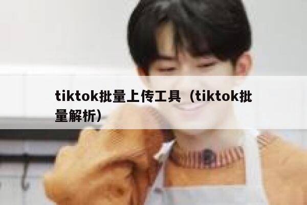 tiktok批量上传工具（tiktok批量解析） 第1张