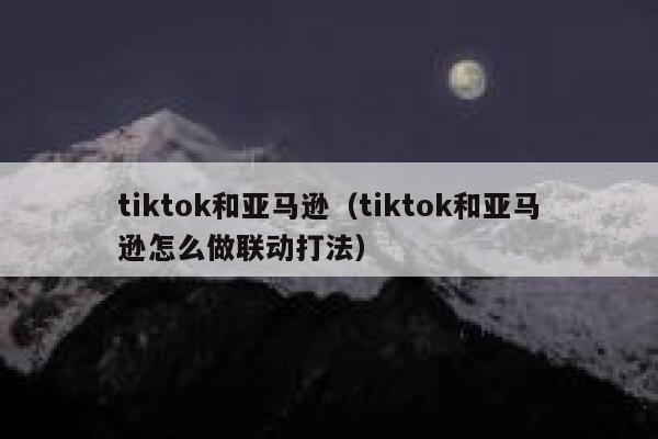 tiktok和亚马逊（tiktok和亚马逊怎么做联动打法） 第1张