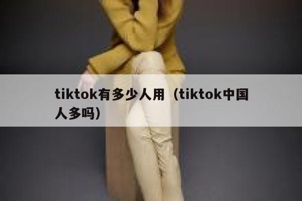 tiktok有多少人用（tiktok中国人多吗） 第1张