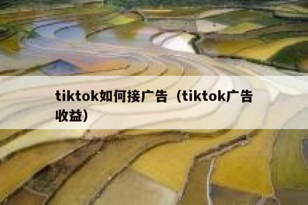 tiktok如何接广告(tiktok广告收益) 第1张 tiktok如何接广告(tiktok广告收益) 第1张