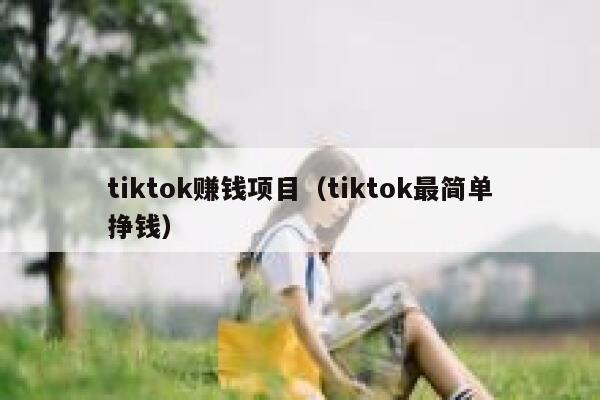 tiktok赚钱项目（tiktok最简单挣钱） 第1张