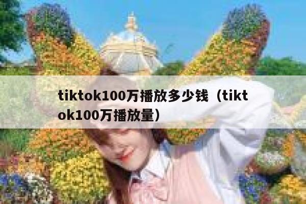 tiktok100万播放多少钱（tiktok100万播放量） 第1张