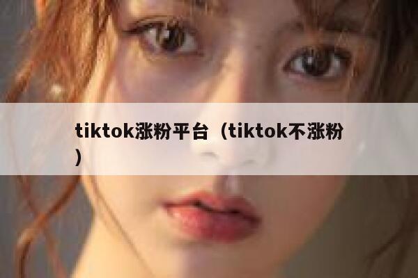 tiktok涨粉平台（tiktok不涨粉） 第1张