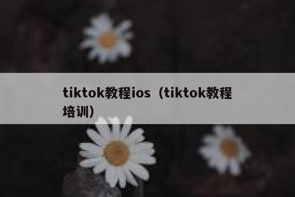 tiktok教程ios（tiktok教程培训） 第1张