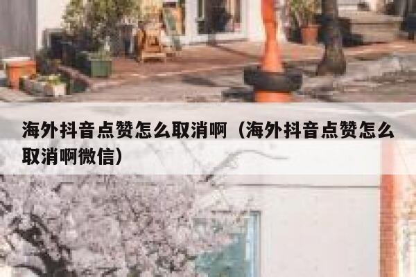 海外抖音点赞怎么取消啊（海外抖音点赞怎么取消啊微信） 第1张