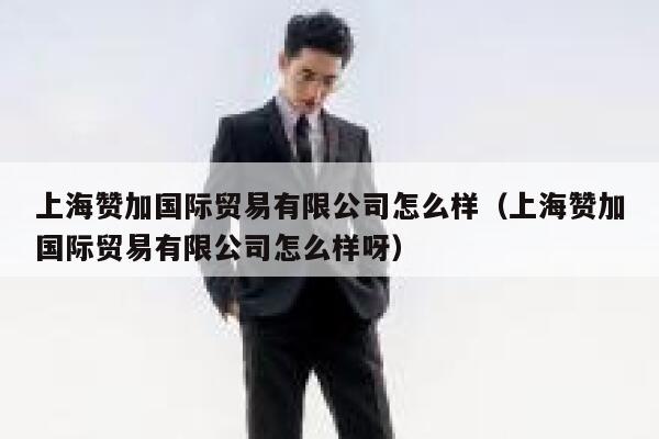 上海赞加国际贸易有限公司怎么样(上海赞加国际贸易有限公司怎么样呀) 第1张 上海赞加国际贸易有限公司怎么样(上海赞加国际贸易有限公司怎么样呀) 第1张